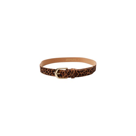 Black Colour BCSMILLA SUEDE BELT - Camel leopard bælte 10255 Camel