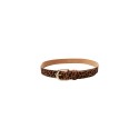 Black Colour BCSMILLA SUEDE BELT - Camel leopard bælte 10255 Camel