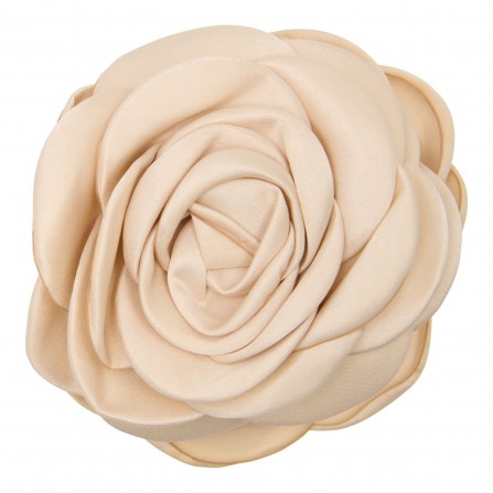Pico Giant Satin Rose Claw - Beige hårklemme med blomst CL51 Beige