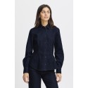 Fransa FRCHICAGO SH 1 - Mørk denim skjorte 20614957 Raw blue denim