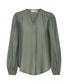 Fransa FRARIANA - Støvet grøn bluse med striber 20614542 Laurel Wreath