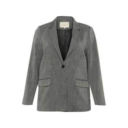 Kaffe Curve KCjosia Blazer - Grå habitjakke 10582577 Grey Melange