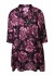 Zhenzi Cacy 498-Dress 3/4 - Vinrød printet kjole 200498 Plum