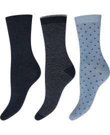 Decoy Ankle Sock Bambus - 3 pack Bambus Ankelstrømper 21345 Multicolour