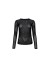Black Colour BCJENNIE DOTTED MESH BLOUSE - Sort mesh bluse med sorte prikker 40611 Black