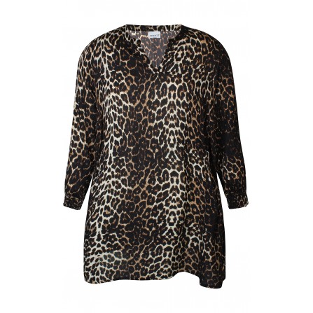 Zhenzi Zh-Niki 885 Tunic - Leopard printet tunika 200885 Black