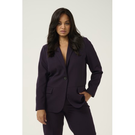 Kaffe Curve KCsakira Blazer - Lilla habitjakke 10580933 Dawn Purple