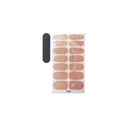 Black Colour BCZOLA NAIL STRICKERS - Klistermærker til dine negle 500 Gold Coloured
