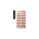 Black Colour BCZOLA NAIL STRICKERS - Klistermærker til dine negle 500 Gold Coloured