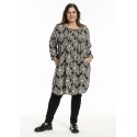 Gozzip GJohanne Shirt Tunic - Sort printet tunika G246040 Black Print