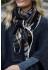 Black Colour BCLEONI CHEQUERED SCARF - Ternet tørklæde 208356 Black
