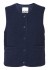 ICHI IXTINO TEDDY WA2 - Marineblå vest 20123547 Maritime Blue