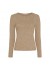 MARTA MdcCelia LS Tee - Sandfarvet langærmet bluse med glimmer 38915 Camel3