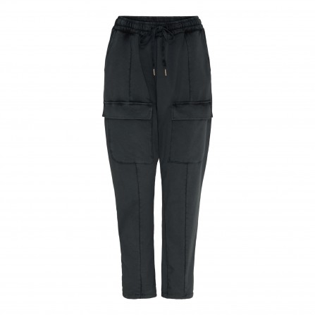 MARTA MdcDelice Pant - Sort vasket buks med lommer 69351 Black Wash