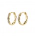 Pilgrim EZO snoet krystal hoops 672312083 Guldbelagt