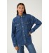 Kaffe KAsinem Denim Shirt - Blå denim skjorte 10509787 Medium Blue Denim
