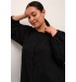 Kaffe Curve KCrory Shirt - Sort bomulds skjorte 10582891 Black Deep