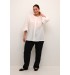 Kaffe Curve KCrory Shirt - Hvid bomulds skjorte 10582891 Chalk