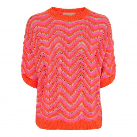 MARTA MdcAlphonsine Knit - Pink/orange strik 2259 Orange