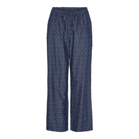 MARTA MdcLouise Pants - Blå printet buks 6782 Jeans