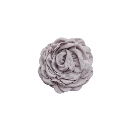 Black Colour BCVILLA MEGA FLOWER BROOCH - Lysegrå broche 5800 Lt. Grey