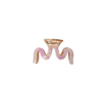 Black Colour BCHARLOW HAIR CLAW - Rosa metal hårklemme 5908 Lt. Pink Multi