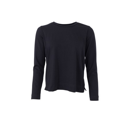 Black Colour BCMAY LS Tee - Sort langærmet t-shirt 40748 Black