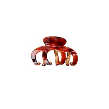 Black Colour BCKECIA HAIR CLAW - Vinrød metal hårklemme 5915 Dk. Tortoise