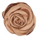 Pico Small Satin Rose Claw - Brun/Beige hårklemme med blomst CL46 Latte