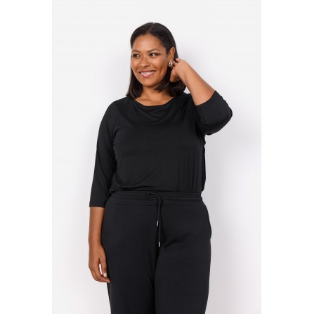 Wasabi WA-SABRINA 37 - Sort blød bluse W20305 Black