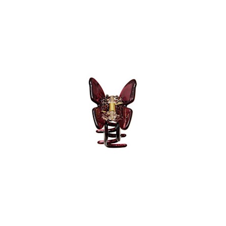 PICO Small Butterfly Claw - Vinrød sommerfugle hårklemme CL31