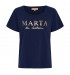 MARTA MdcJeanette Tee - Mørkeblå T-shirt med guld tryk MT-002-S Navy Blue