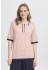Fransa FRCONTRAST PU 1 - Rosa strikket polo 20616244 Rose smoke