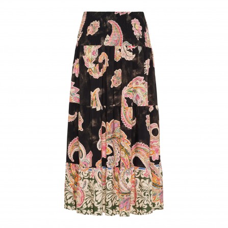 MARTA MdcPrincess Skirt - Printet nederdel 5201 Nero7512tpf