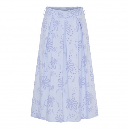 Marta MdcMichela Skirt - Lyseblå nederdel med print 7147 Celeste