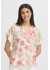 Fransa FRTINE BL 2 - Lyserød blomstret bluse 20615566 Whisper White W.Teaberry AOP