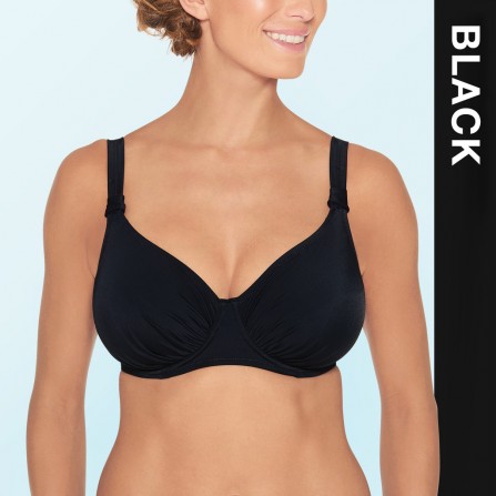 Wiki Full Cup bikini top 651-3467 Black