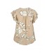 Gozzip GKathla Blouse - Sandfarvet bluse med blomster print G253047 Flower Print