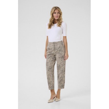 Kaffe KAlisa Cropped Jeans - Leopard 7/8 bukser 10510019 Abstract Leopard