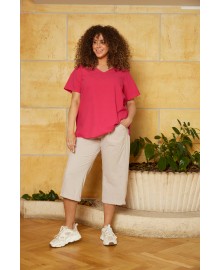Zhenzi Amin 108-Pants - Sandfarvet bomulds buks 200667 Chateau