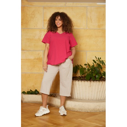 Zhenzi Amin 108-Pants - Sandfarvet bomulds buks 200667 Chateau