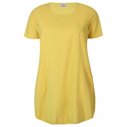 Zhenzi Amin 105-Dress S/S - Gul bomuldskjole 200666 Daffodil Yellow