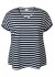 Zhenzi ALBERTA 716-T-shirt S/S - Stribet t-shirt 200716 Navy