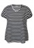 Zhenzi ALBERTA 716-T-shirt S/S - Stribet t-shirt 200716 Black