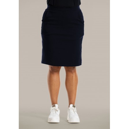 Sandgaard Copenhagen Bengaline skirt - Marineblå bengalin nederdel SG145 Dark Blue