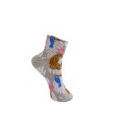 Black Colour BCELKE ANIMAL SOCK - Strømpe med dyreprint 4345 Lt. Grey