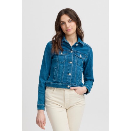 Fransa FXDENIMA JA 1 - Medium blå cowboy jakke 20615240 Medium Blue Denim