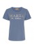 MARTA MdcJeanette Tee - Blå T-shirt med guld tryk MT-002-S Denim Blue