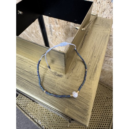 Andcopenhagen Holly Armbånd A0916 Sort, Perle og Guld