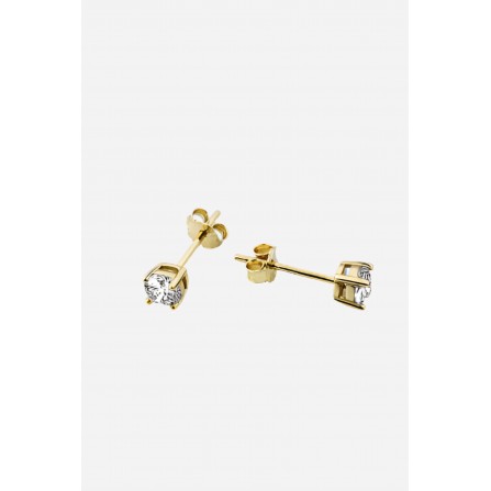 Andcopenhagen LIlle pop zirkon stud A0807 18 karat guldbelagt sterlingsølv ørestikker